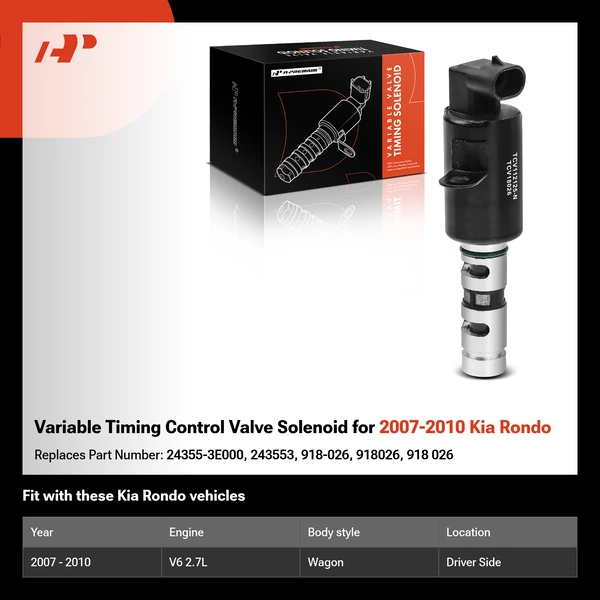 Variable Timing Control Valve Solenoid for 2007-2010 Kia Rondo