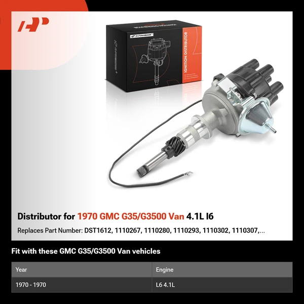 Distributor for 1970 GMC G35/G3500 Van 4.1L l6
