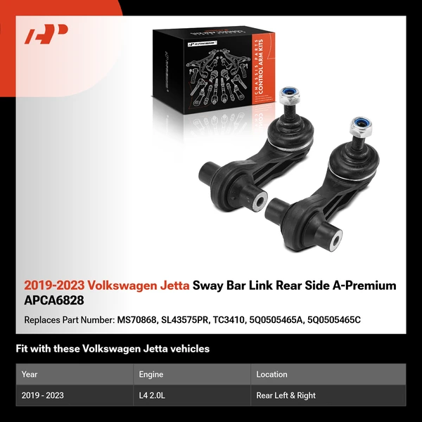 2019-2023 Volkswagen Jetta Sway Bar Link Rear Side A-Premium APCA6828