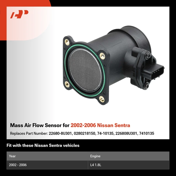Mass Air Flow Sensor for 2002-2006 Nissan Sentra