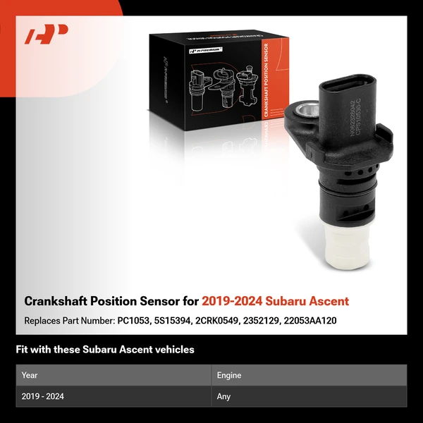 Crankshaft Position Sensor for 2019-2024 Subaru Ascent