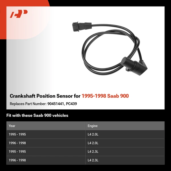 Crankshaft Position Sensor for 1995-1998 Saab 900