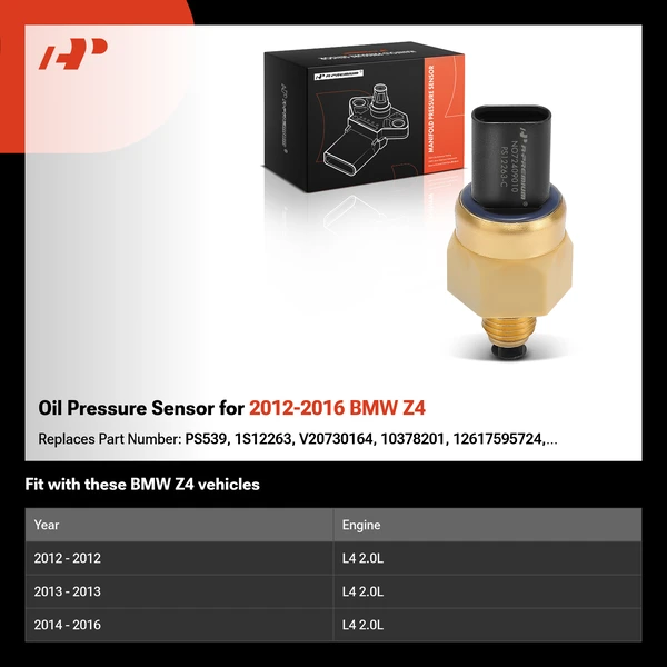 Oil Pressure Sensor for 2012-2016 BMW Z4