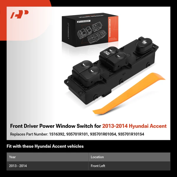Front Driver Power Window Switch for 2013-2014 Hyundai Accent