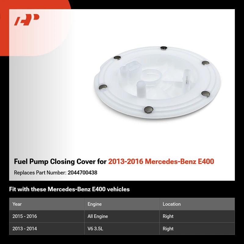 Fuel Pump Closing Cover for 2013-2016 Mercedes-Benz E400