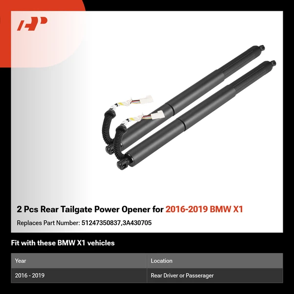 2 Pcs Rear Tailgate Power Opener for 2016-2019 BMW X1