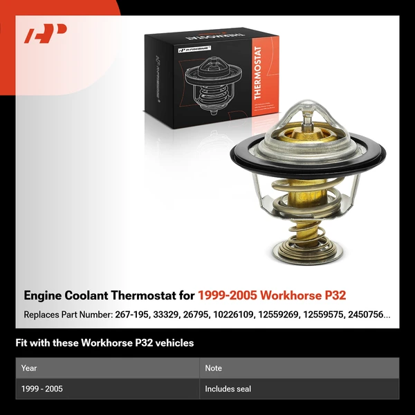 Engine Coolant Thermostat for 1999-2005 Workhorse P32
