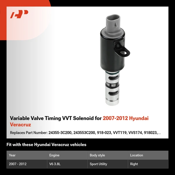 Variable Valve Timing VVT Solenoid for 2007-2012 Hyundai Veracruz