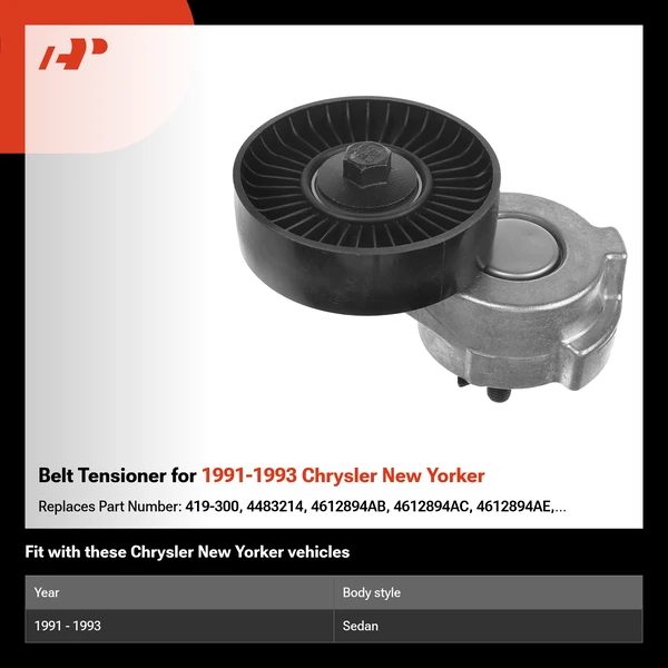 Belt Tensioner for 1991-1993 Chrysler New Yorker