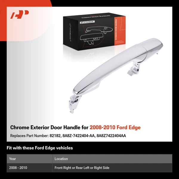 Chrome Exterior Door Handle for 2008-2010 Ford Edge