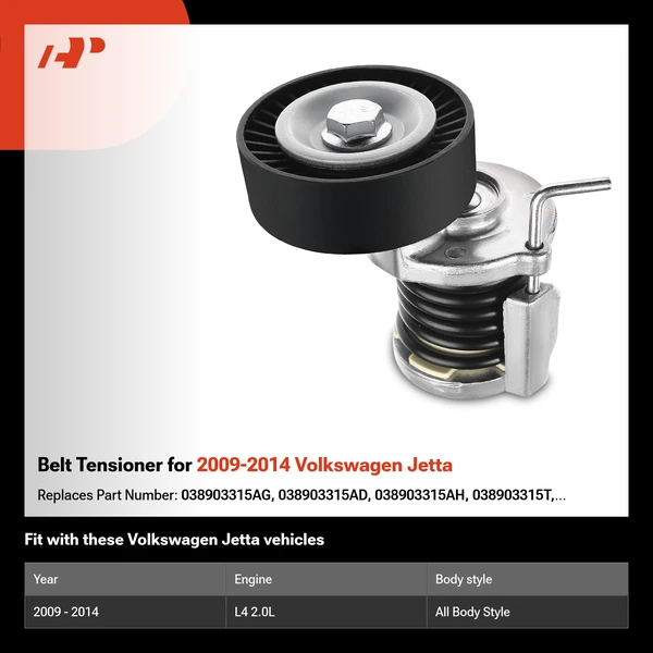 Belt Tensioner for 2009-2014 Volkswagen Jetta