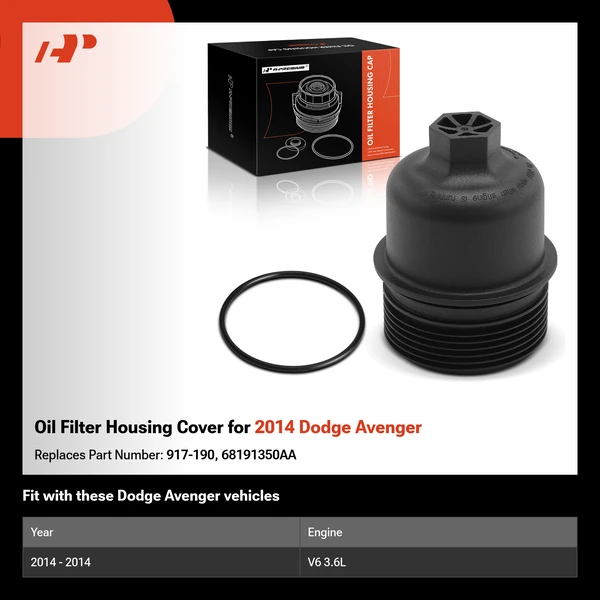 Oil Filter Housing Cover for 2014 Dodge Avenger