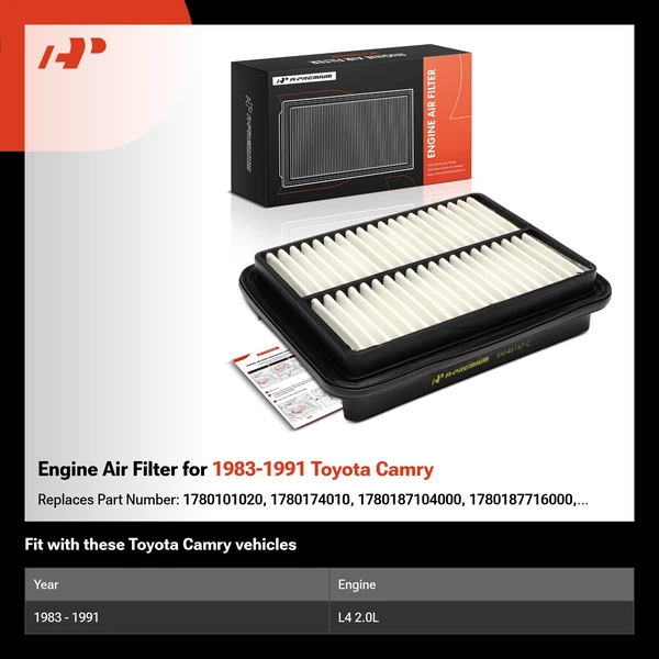 Engine Air Filter for 1983-1991 Toyota Camry