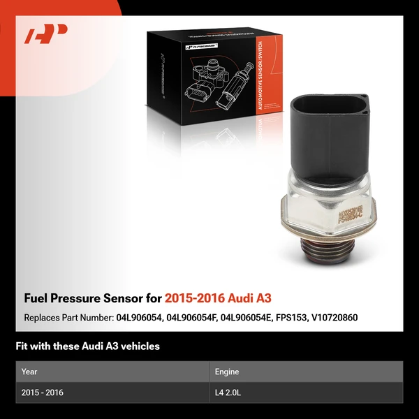 Fuel Pressure Sensor for 2015-2016 Audi A3
