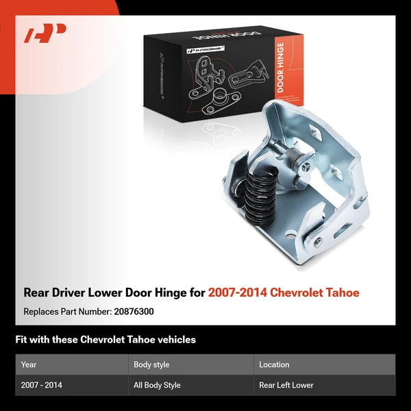 Rear Driver Lower Door Hinge for 2007-2014 Chevrolet Tahoe