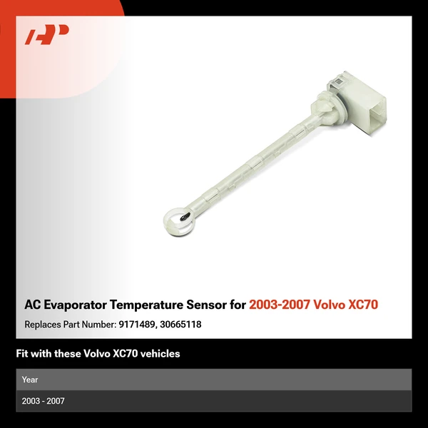 AC Evaporator Temperature Sensor for 2003-2007 Volvo XC70