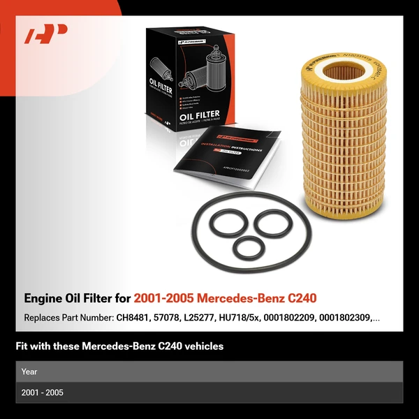 Engine Oil Filter for 2001-2005 Mercedes-Benz C240