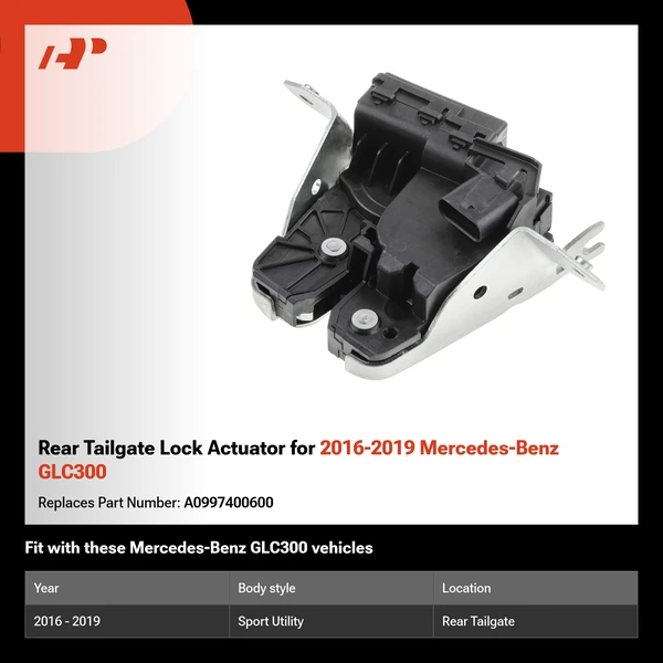 Rear Tailgate Lock Actuator for 2016-2019 Mercedes-Benz GLC300