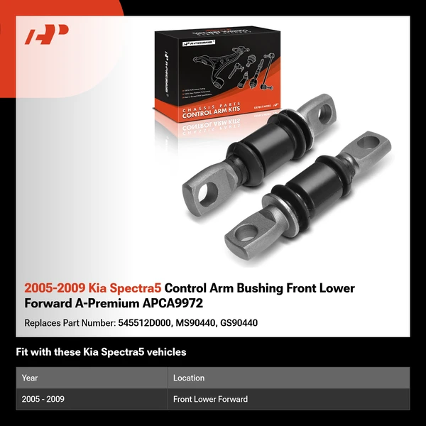 2005-2009 Kia Spectra5 Control Arm Bushing Front Lower Forward A-Premium APCA9972