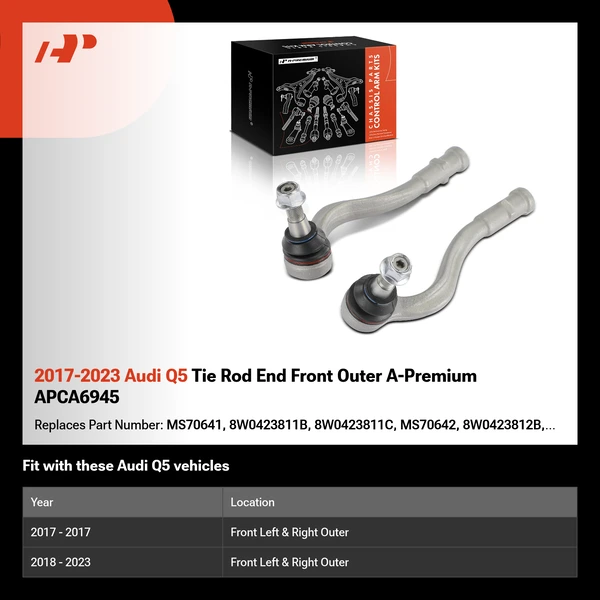 2017-2023 Audi Q5 Tie Rod End Front Outer A-Premium APCA6945