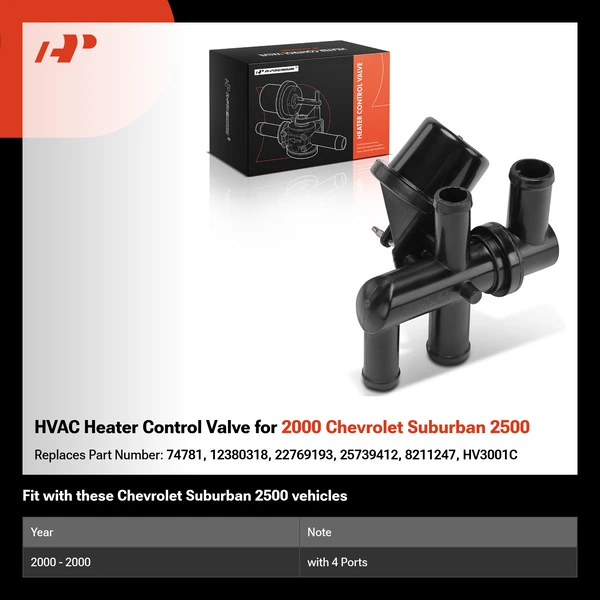 HVAC Heater Control Valve for 2000 Chevrolet Suburban 2500