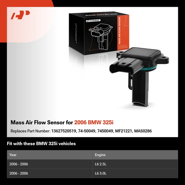Mass Air Flow Sensor for 2006 BMW 325i