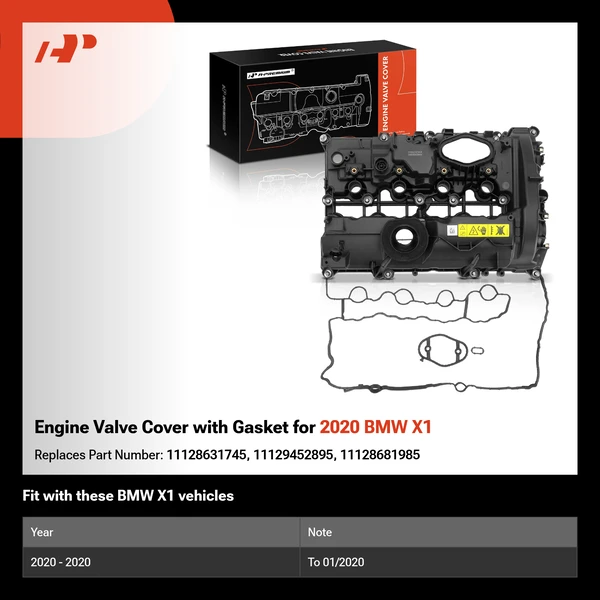 Engine Valve Cover with Gasket for 2020 BMW X1