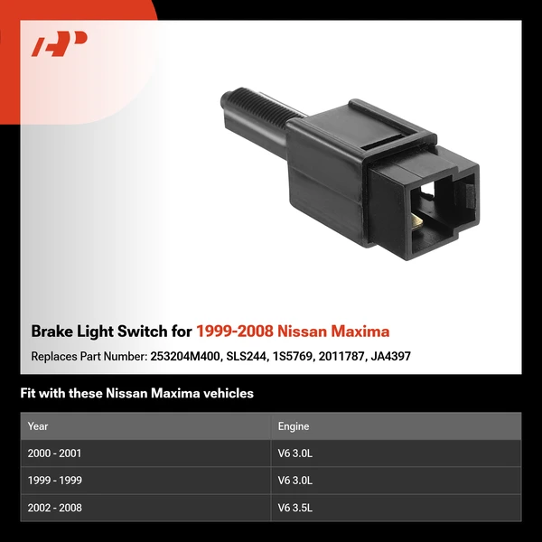 Brake Light Switch for 1999-2008 Nissan Maxima