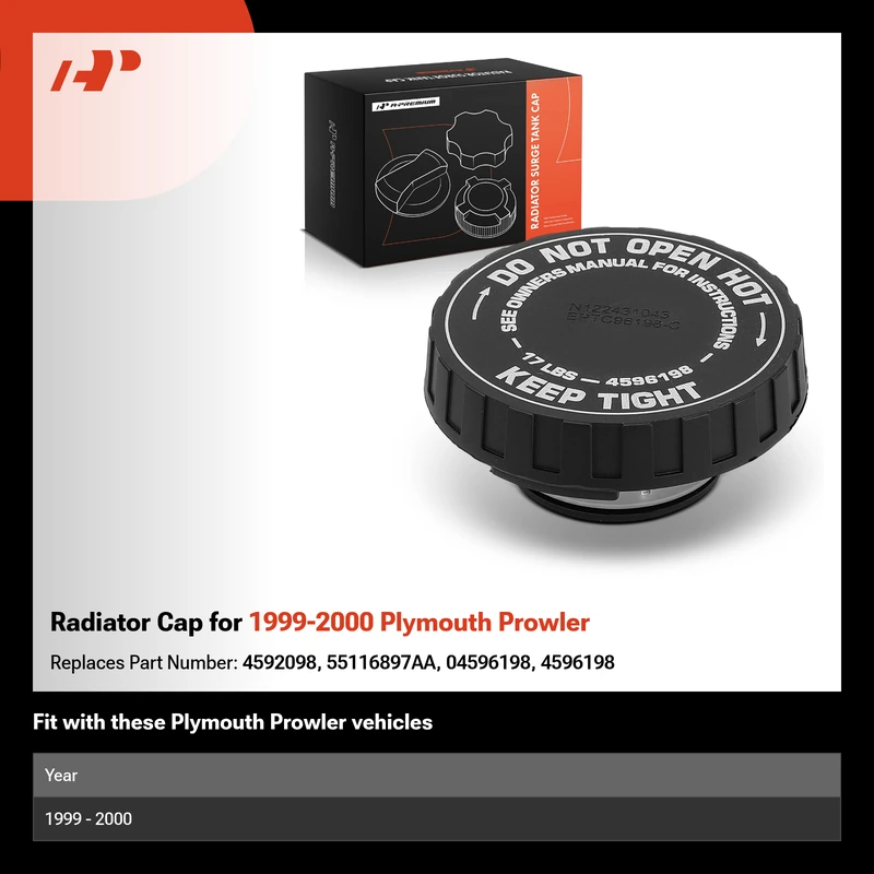 Radiator Cap for 1999-2000 Plymouth Prowler
