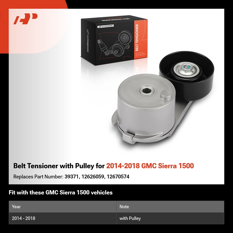 Belt Tensioner with Pulley for 2014-2018 GMC Sierra 1500