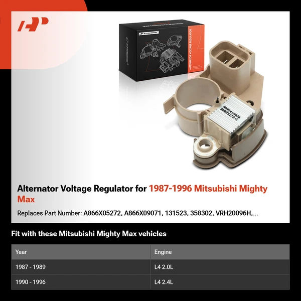 Alternator Voltage Regulator for 1987-1996 Mitsubishi Mighty Max