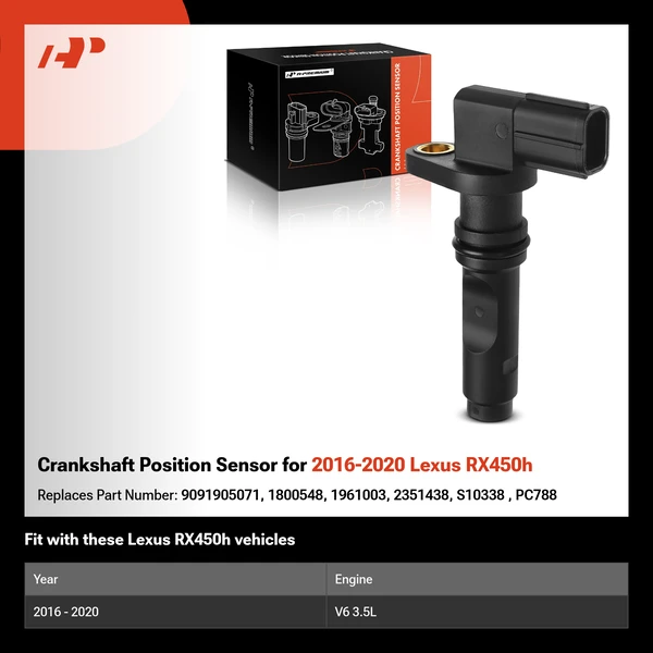 Crankshaft Position Sensor for 2016-2020 Lexus RX450h