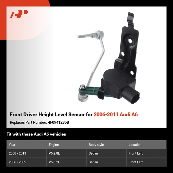 Front Driver Height Level Sensor for 2006-2011 Audi A6