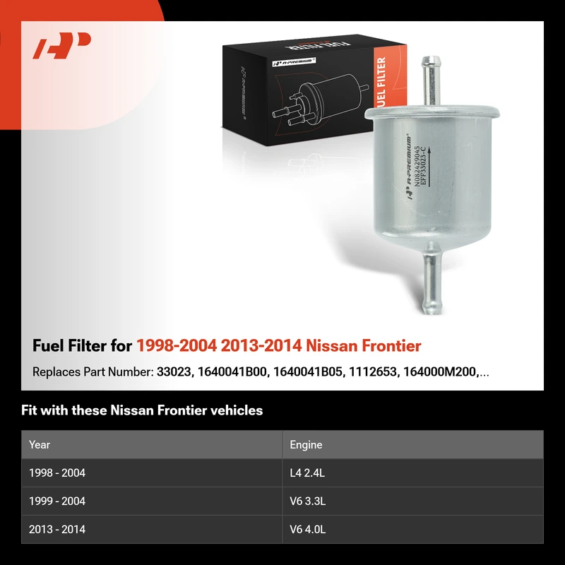 Fuel Filter for 1998-2004 2013-2014 Nissan Frontier