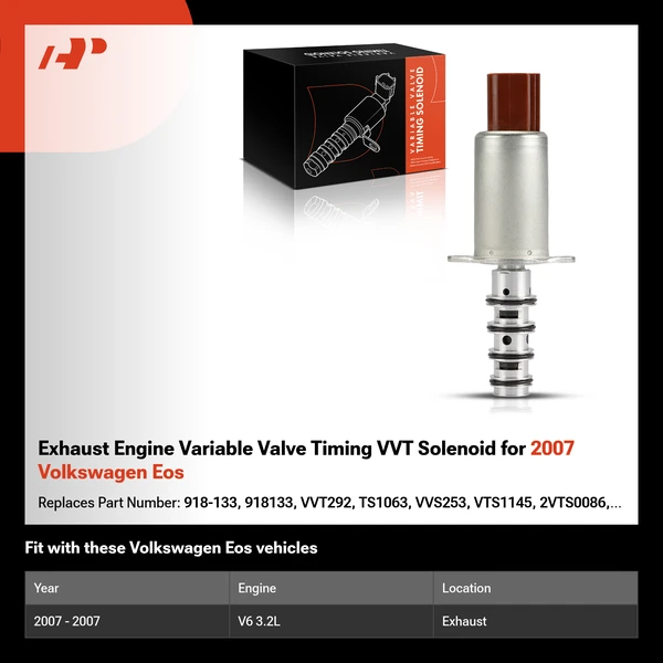 Exhaust Engine Variable Valve Timing VVT Solenoid for 2007 Volkswagen Eos