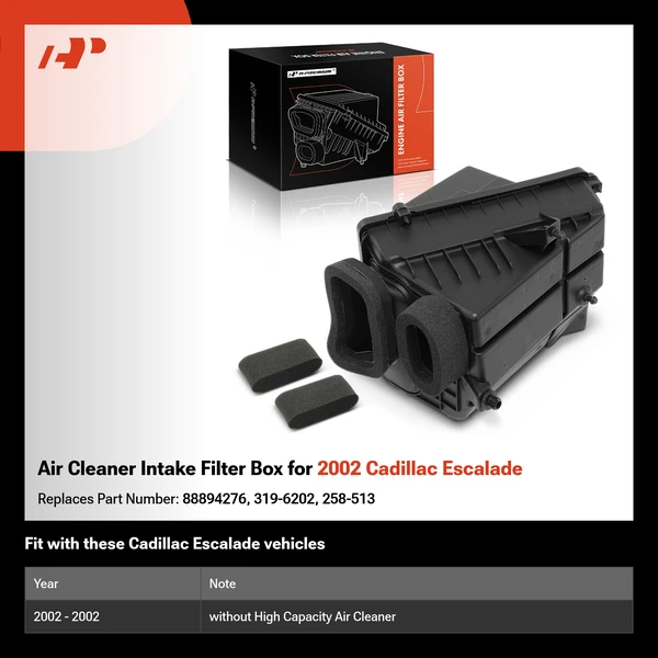 Air Cleaner Intake Filter Box for 2002 Cadillac Escalade