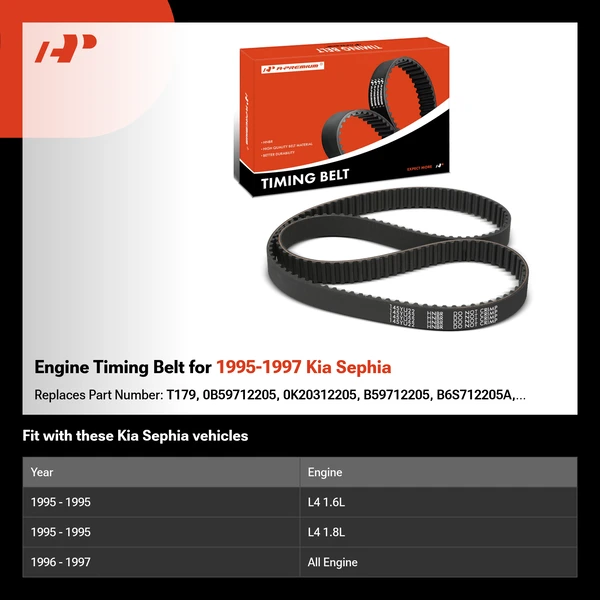 Engine Timing Belt for 1995-1997 Kia Sephia