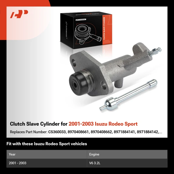 Clutch Slave Cylinder for 2001-2003 Isuzu Rodeo Sport