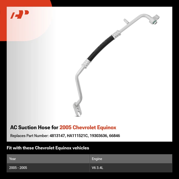 AC Suction Hose for 2005 Chevrolet Equinox