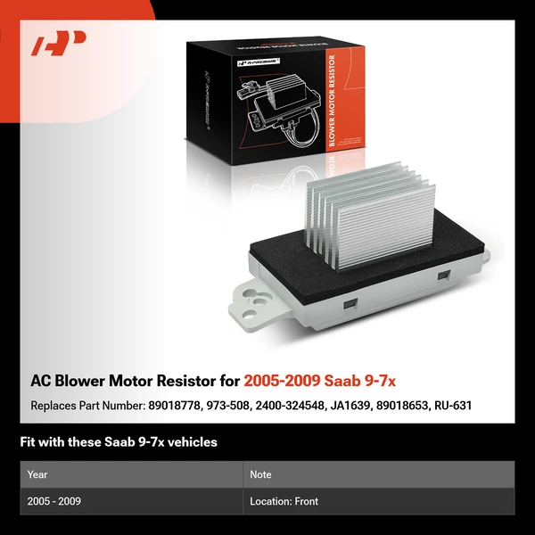 AC Blower Motor Resistor for 2005-2009 Saab 9-7x