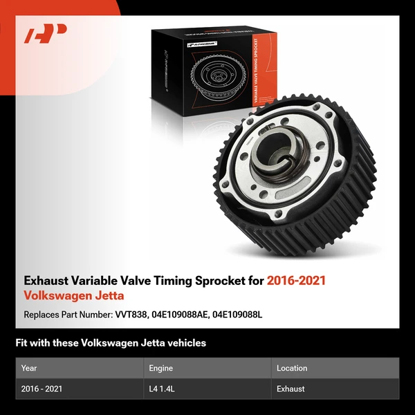 Exhaust Variable Valve Timing Sprocket for 2016-2021 Volkswagen Jetta
