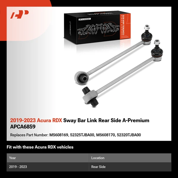 2019-2023 Acura RDX Sway Bar Link Rear Side A-Premium APCA6859