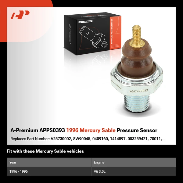 A-Premium APPS0393 1996 Mercury Sable Pressure Sensor