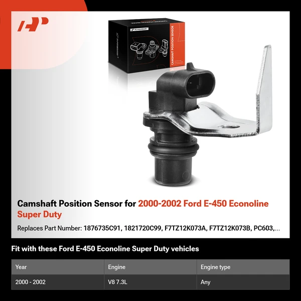 Camshaft Position Sensor for 2000-2002 Ford E-450 Econoline Super Duty