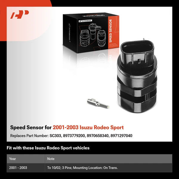 Speed Sensor for 2001-2003 Isuzu Rodeo Sport