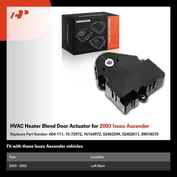 HVAC Heater Blend Door Actuator for 2003 Isuzu Ascender