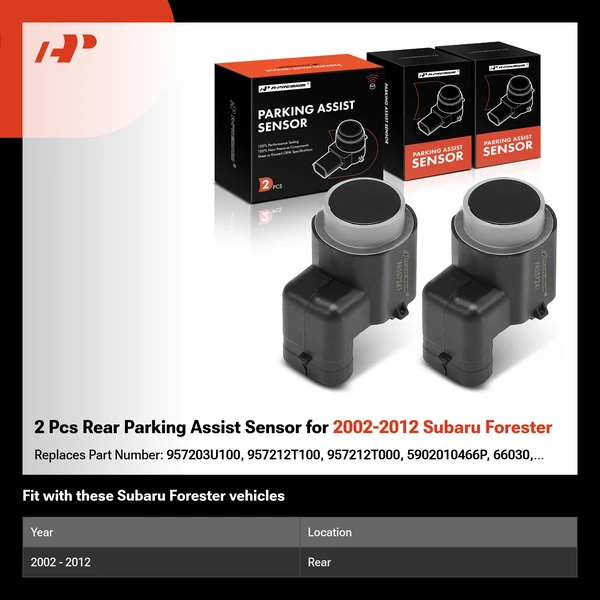 2 Pcs Rear Parking Assist Sensor for 2002-2012 Subaru Forester