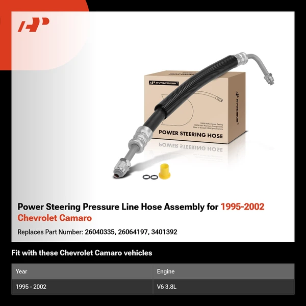 Power Steering Pressure Line Hose Assembly for 1995-2002 Chevrolet Camaro