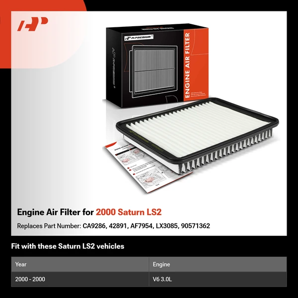 Engine Air Filter for 2000 Saturn LS2