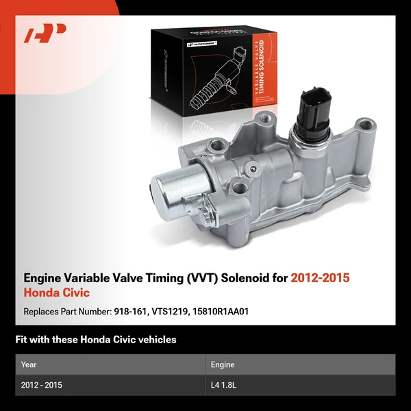 Engine Variable Valve Timing (VVT) Solenoid for 2012-2015 Honda Civic